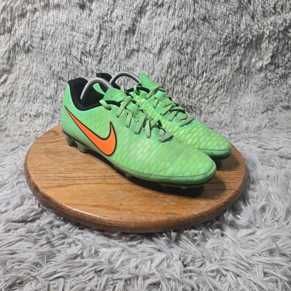 Nike Magista Opus Mens Neon Green Black Lace Up Football Soccer Cleat Size 10